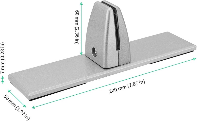 FUNSUEI 6 PCS Sneeze Guard Clamp Bracket, Desk Panel Clamp, Sneeze Guard Support Clamp with Screws, Desk Partition Clamp for Plexiglass or Acrylic Privacy Panel Partition - Image 2